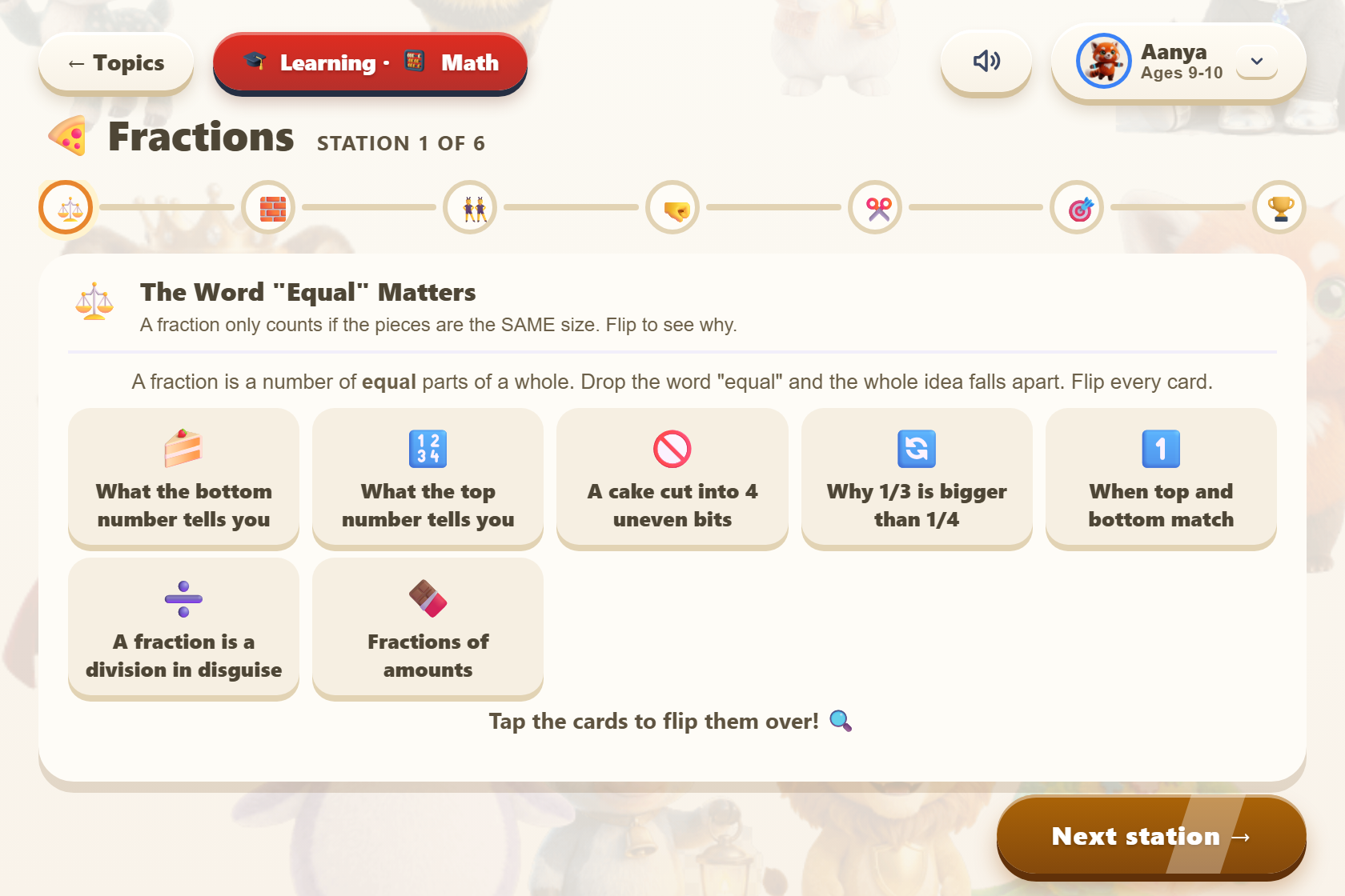 TaniLearn learning trails — 20 hands-on topics per subject